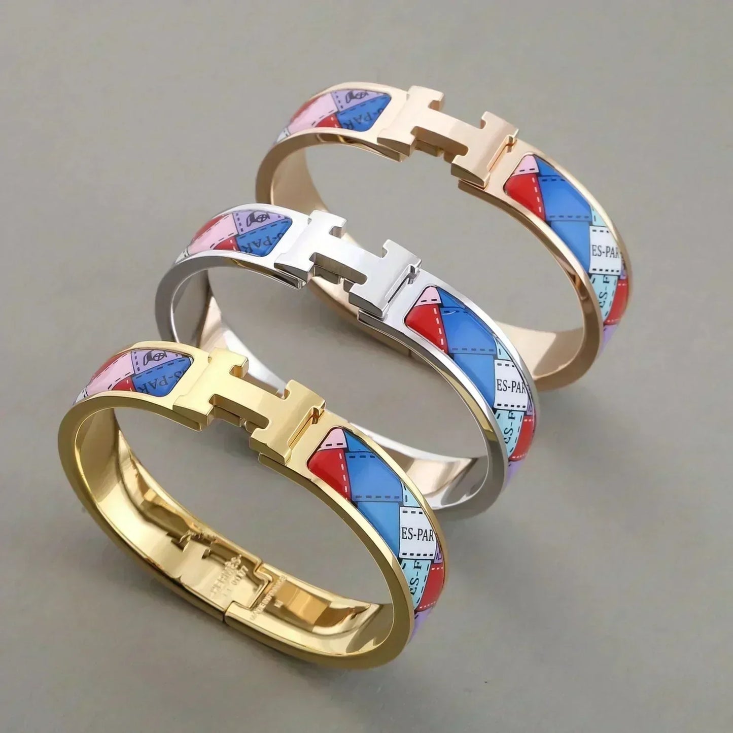[Regal Jewels]H BRACELET DOTTED BORDER 12MM