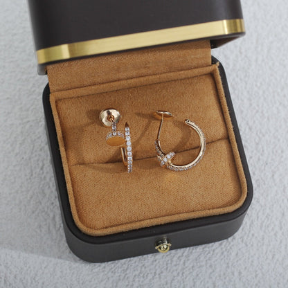 [Regal Jewels]JUSTE EARRINGS 12.75MM PINK GOLD DIAMOND