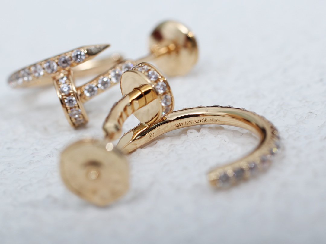 [Regal Jewels]JUSTE EARRINGS 12.75MM PINK GOLD DIAMOND