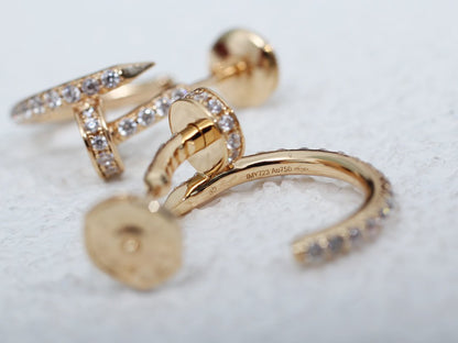 [Regal Jewels]JUSTE EARRINGS 12.75MM PINK GOLD DIAMOND