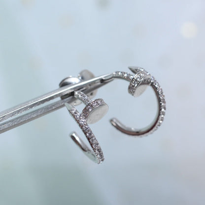 [Regal Jewels]JUSTE EARRINGS 12.75MM SILVER DIAMOND