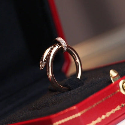 [Regal Jewels]JUSTE RING 2.65MM PINK GOLD DIAMOND