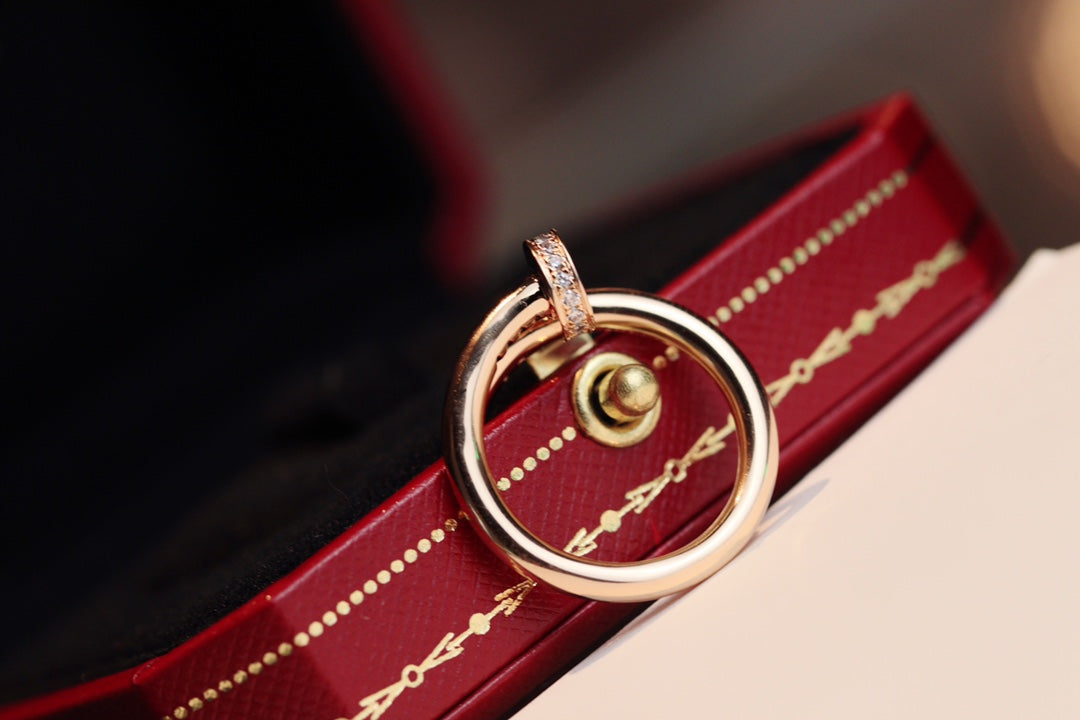 [Regal Jewels]JUSTE RING 2.65MM PINK GOLD DIAMOND