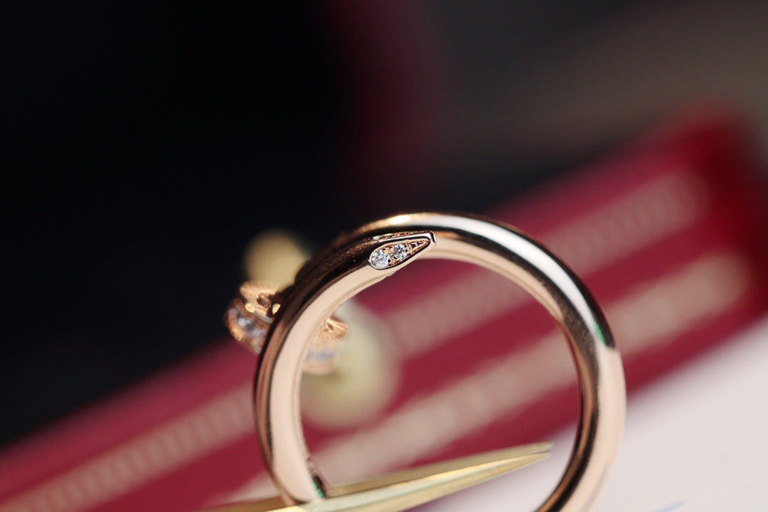 [Regal Jewels]JUSTE RING 2.65MM PINK GOLD DIAMOND