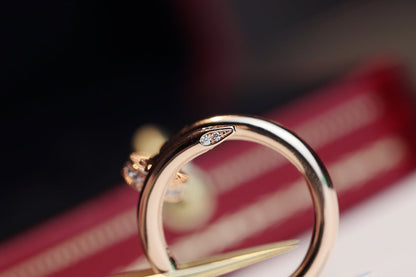 [Regal Jewels]JUSTE RING 2.65MM PINK GOLD DIAMOND