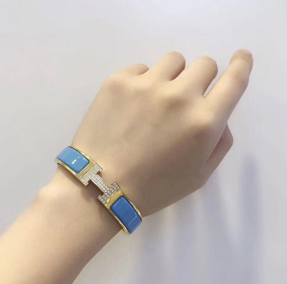 [Regal Jewels]H CLOUD BLUE BRACELET GOLD DIAMOND