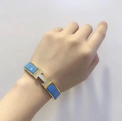 [Regal Jewels]H CLOUD BLUE BRACELET GOLD DIAMOND