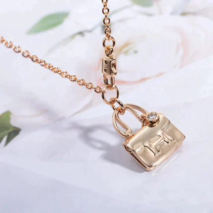 [Regal Jewels]AMULETTE PEDANT ROSE GOLD NECKLACE