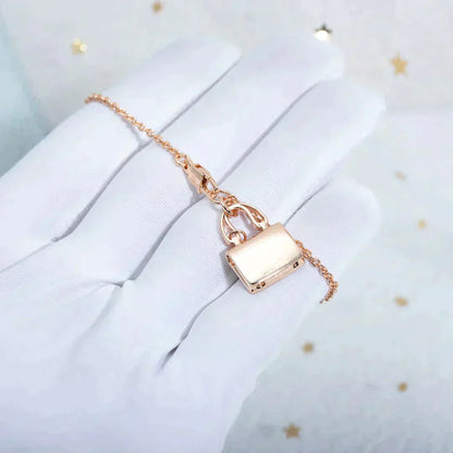 [Regal Jewels]AMULETTE PEDANT ROSE GOLD NECKLACE