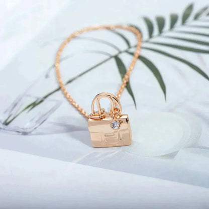 [Regal Jewels]AMULETTE PEDANT ROSE GOLD NECKLACE