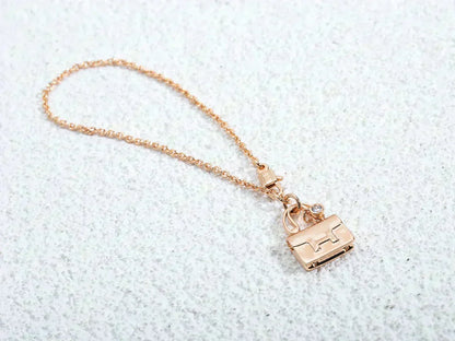 [Regal Jewels]AMULETTE PEDANT ROSE GOLD NECKLACE