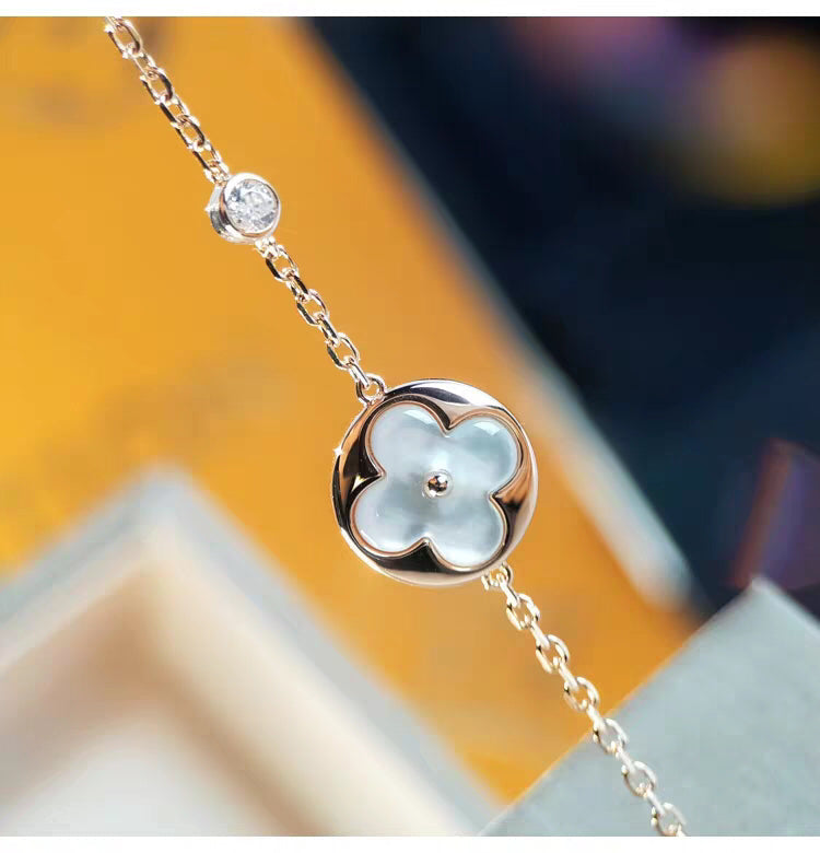 [Regal Jewels]SUN MOP GOLD 1 DIAMOND NECKLACE