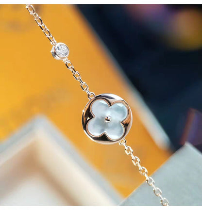 [Regal Jewels]SUN MOP GOLD 1 DIAMOND NECKLACE