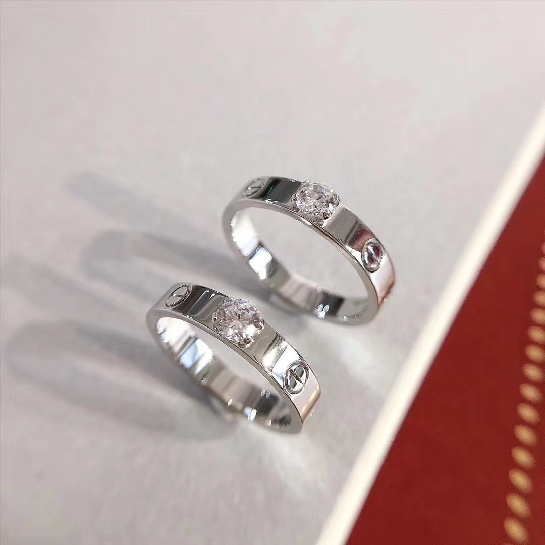 [Regal Jewels]LOVE RING 3.6MM 1 BIG DIAMOND