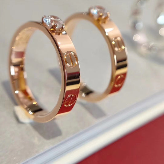 [Regal Jewels]LOVE RING 3.6MM 1 BIG DIAMOND
