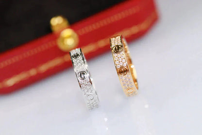 [Regal Jewels]LOVE RING 3.6MM DIAMOND PAVED