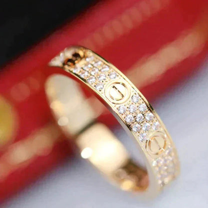 [Regal Jewels]LOVE RING 3.6MM DIAMOND PAVED