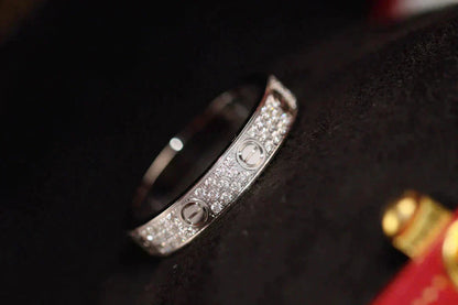 [Regal Jewels]LOVE RING 3.6MM DIAMOND PAVED