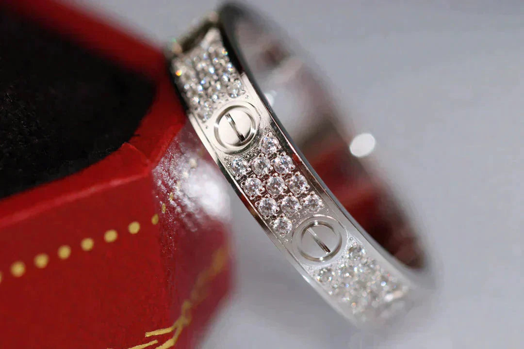 [Regal Jewels]LOVE RING 3.6MM DIAMOND PAVED