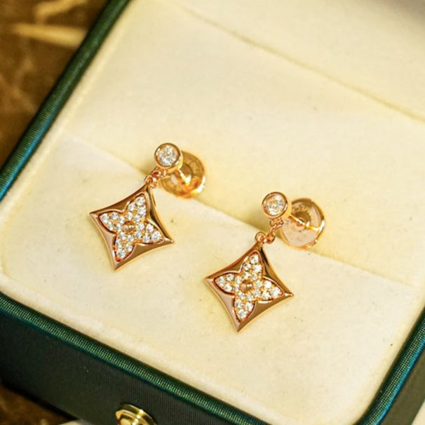 [Regal Jewels]STAR DIAMONDS EARRINGS GOLD