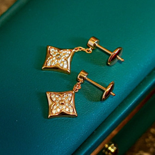 [Regal Jewels]STAR DIAMONDS EARRINGS GOLD