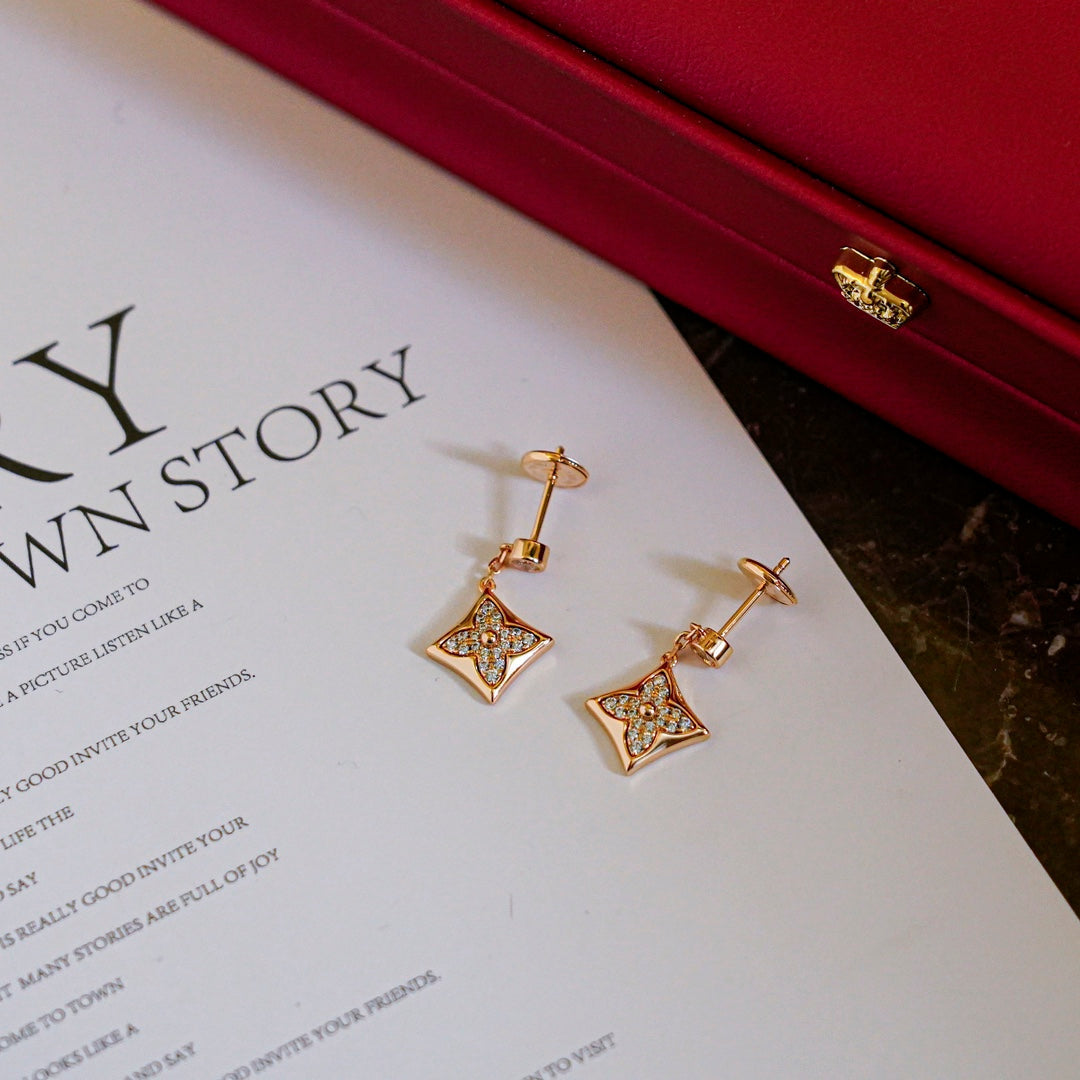[Regal Jewels]STAR DIAMONDS EARRINGS GOLD