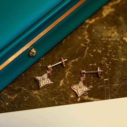 [Regal Jewels]STAR DIAMONDS EARRINGS GOLD