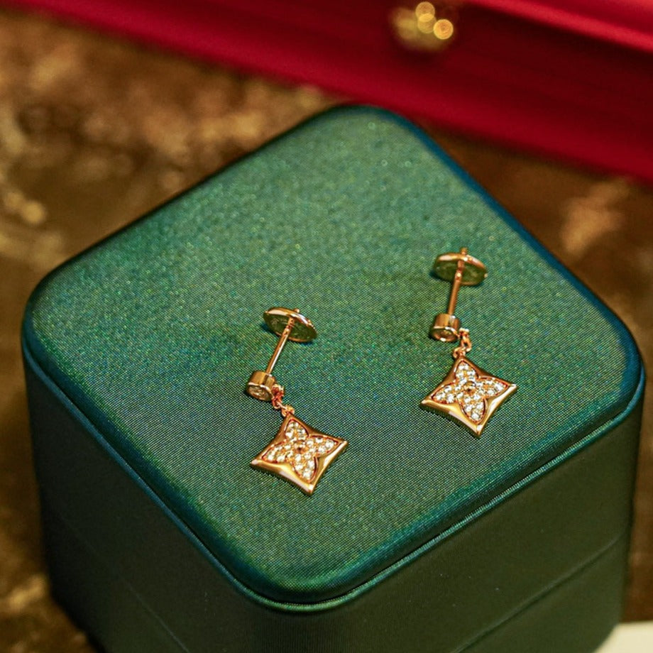 [Regal Jewels]STAR DIAMONDS EARRINGS GOLD
