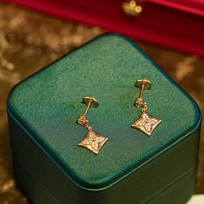 [Regal Jewels]STAR DIAMONDS EARRINGS GOLD