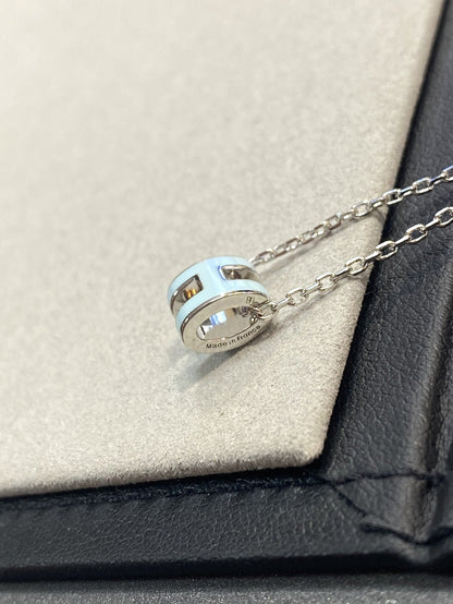 [Regal Jewels]POP H LIGHT BLUE NECKLACE