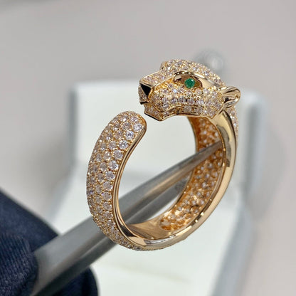 [Regal Jewels]PANTHERE PINK GOLD DIAMOND RING