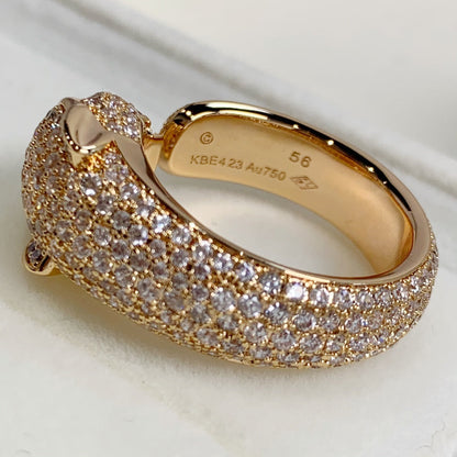 [Regal Jewels]PANTHERE PINK GOLD DIAMOND RING