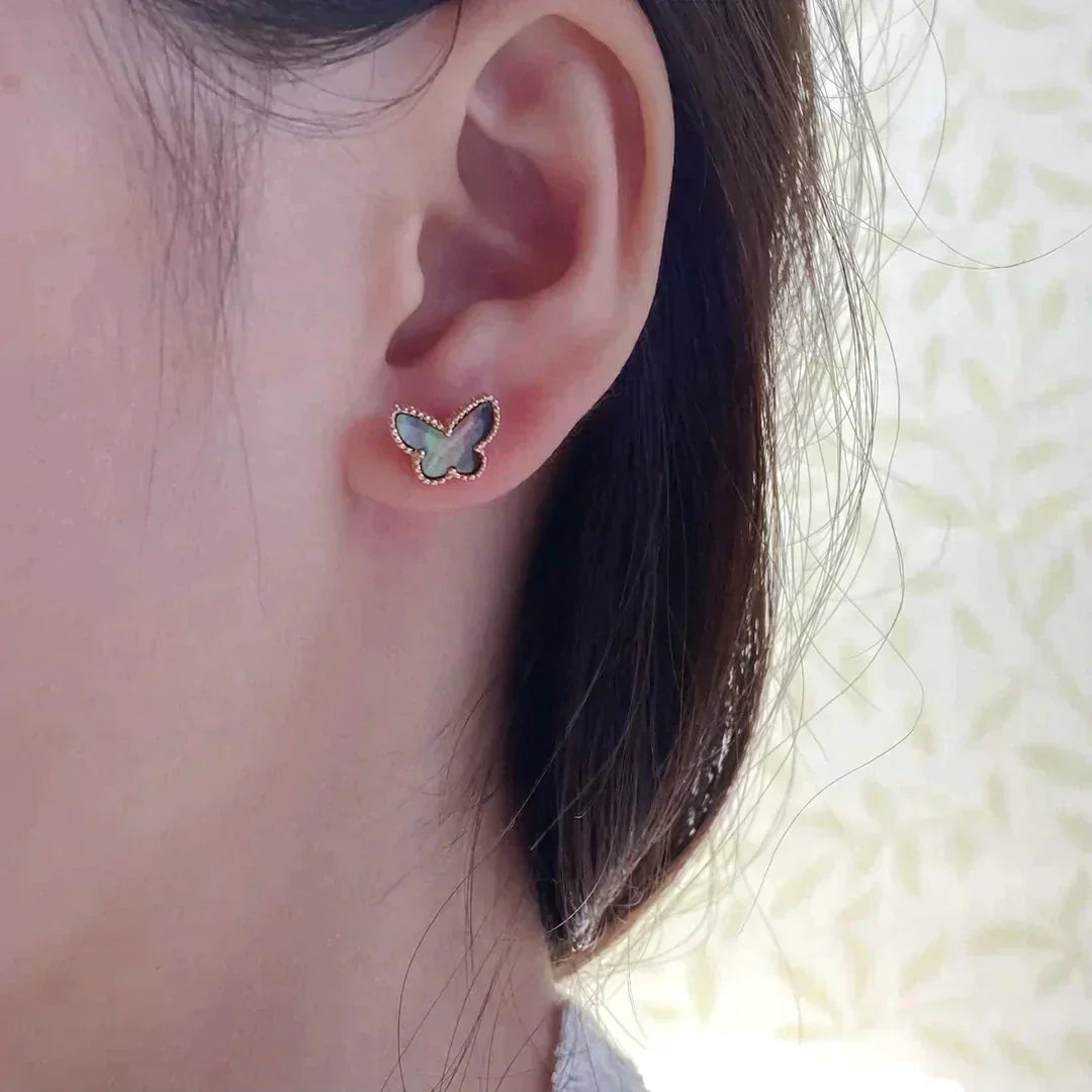 [Regal Jewels]BUTTERFLY DARK MOP  EARRINGS