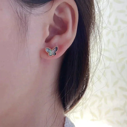 [Regal Jewels]BUTTERFLY DARK MOP  EARRINGS