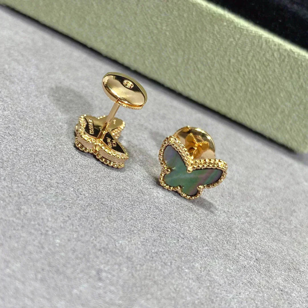 [Regal Jewels]BUTTERFLY DARK MOP  EARRINGS