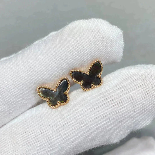 [Regal Jewels]BUTTERFLY DARK MOP  EARRINGS