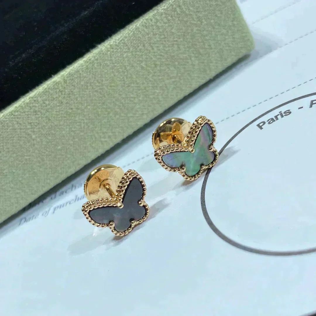 [Regal Jewels]BUTTERFLY DARK MOP  EARRINGS