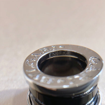 [Regal Jewels]ZERO 1 BLACK CERAMIC SILVER NECKLACE