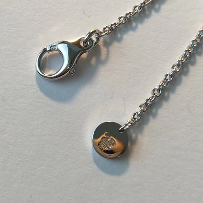 [Regal Jewels]ZERO 1 BLACK CERAMIC SILVER NECKLACE