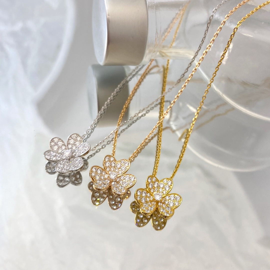 [Regal Jewels]FLOWER DIAMOND NECKLACE