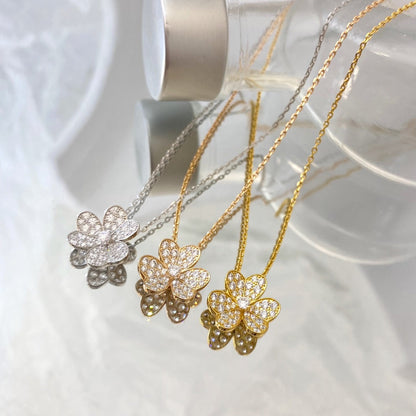 [Regal Jewels]FLOWER DIAMOND NECKLACE