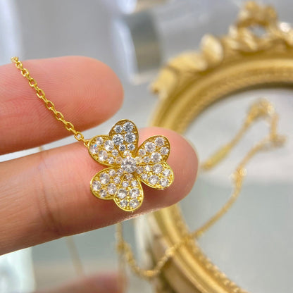 [Regal Jewels]FLOWER DIAMOND NECKLACE