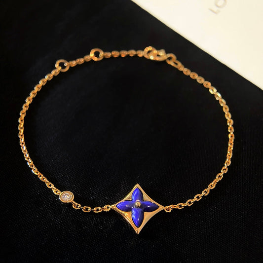 [Regal Jewels]COLOR STAR PINK GOLD DIAMOND BRACELET