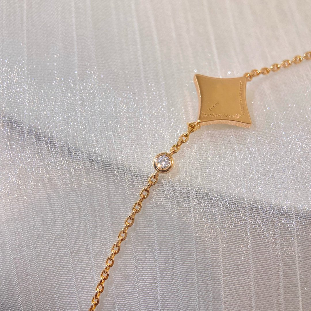 [Regal Jewels]COLOR STAR PINK GOLD DIAMOND BRACELET