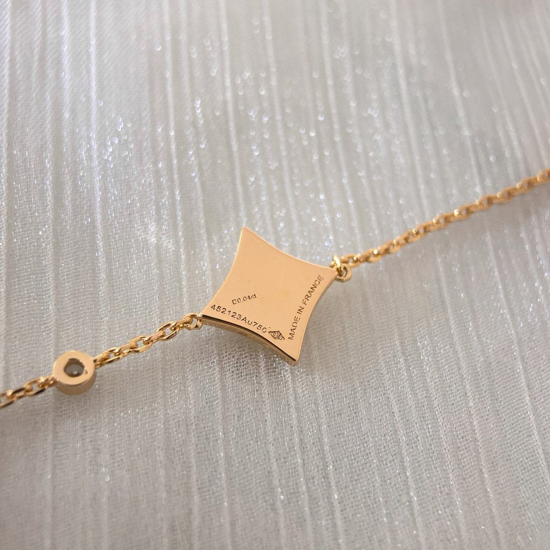 [Regal Jewels]COLOR STAR CARNELIAN PINK GOLD DIAMOND BRACELET