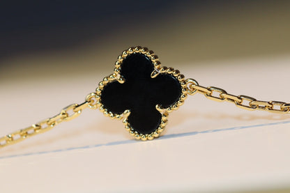 [Regal Jewels]CLOVER 20 MOTIFS ONYX ROSE GOLD