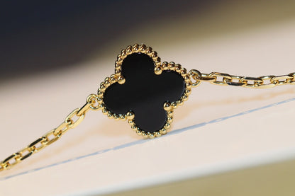 [Regal Jewels]CLOVER 20 MOTIFS ONYX ROSE GOLD