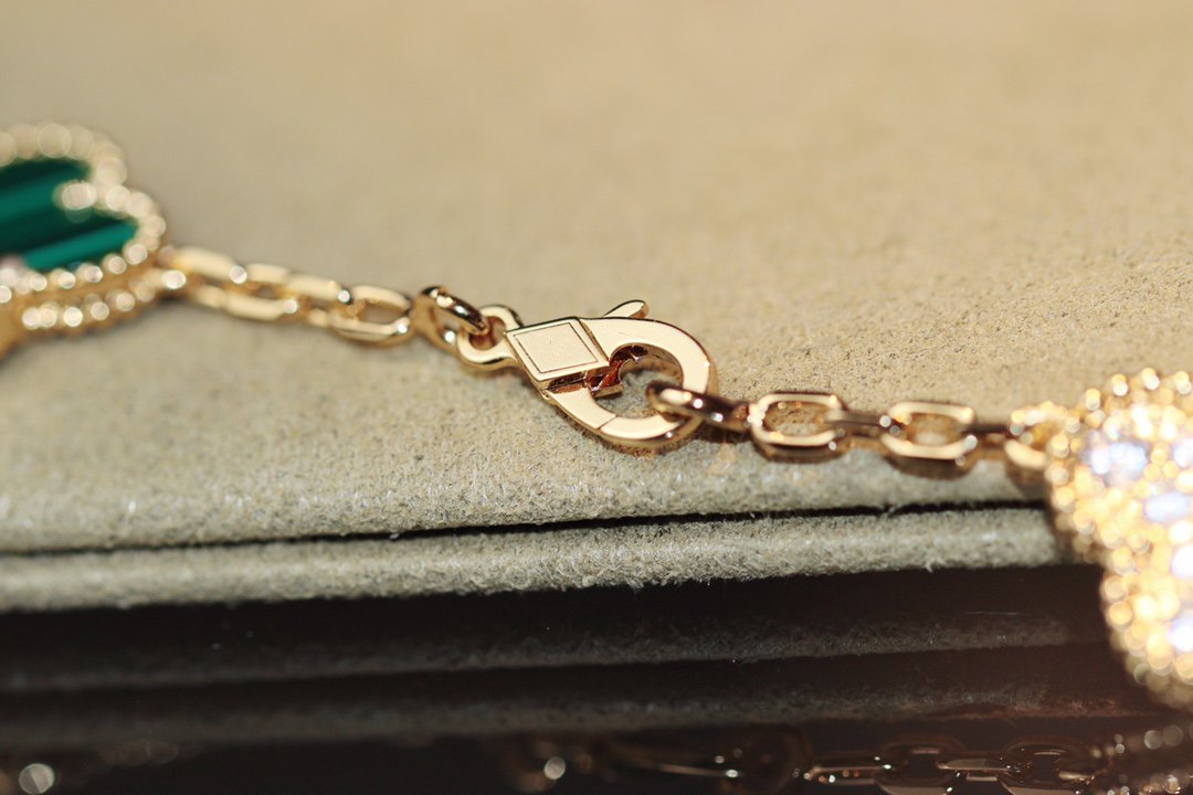 [Regal Jewels]CLOVER 20 MOTIFS ONYX ROSE GOLD