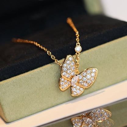 [Regal Jewels]BUTTERFLY DIAMOND NECKLACE