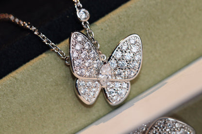 [Regal Jewels]BUTTERFLY DIAMOND NECKLACE